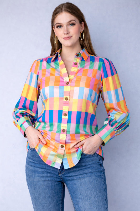 Multicolor Print Casual Shirt