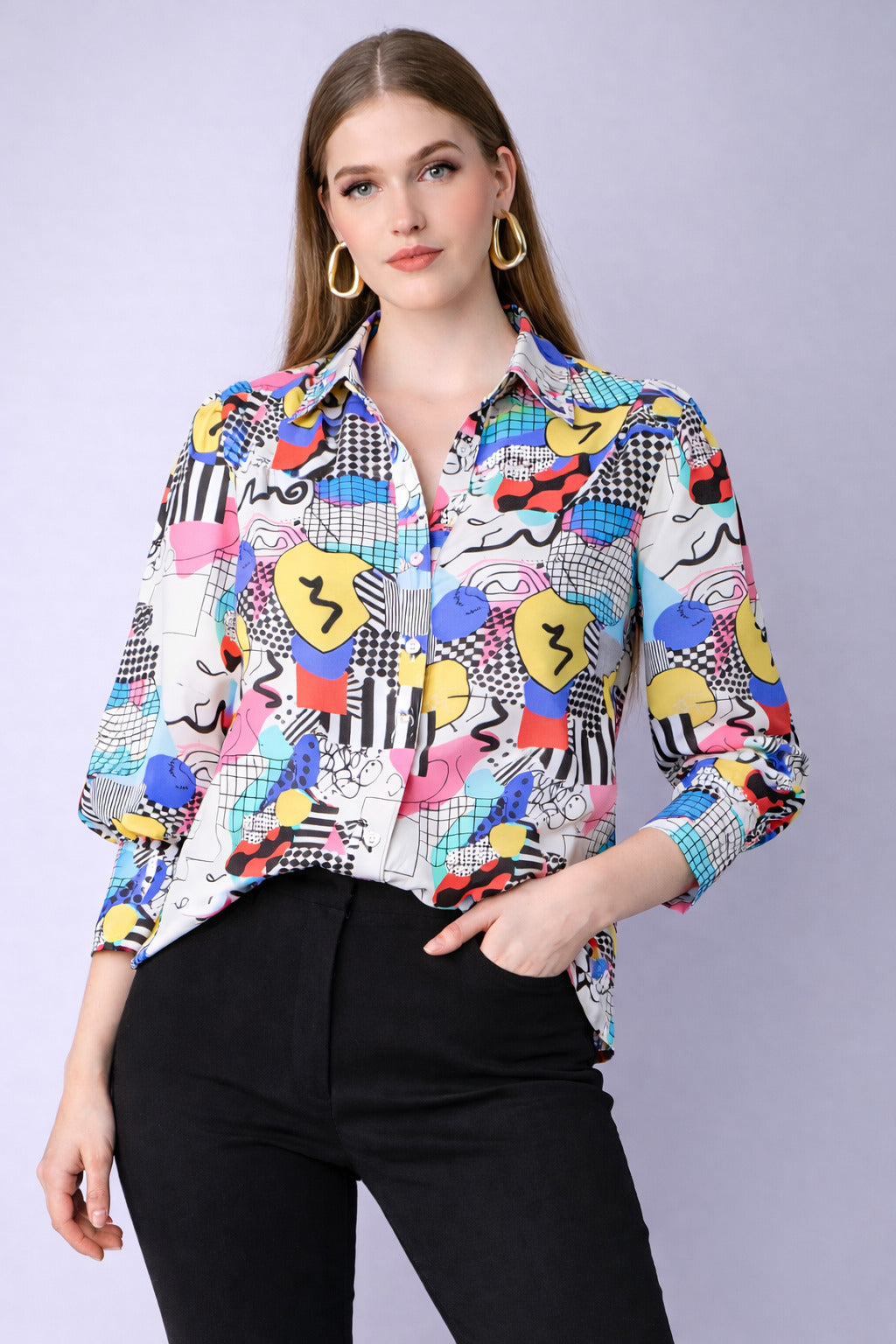 Funky Print Casual Shirt