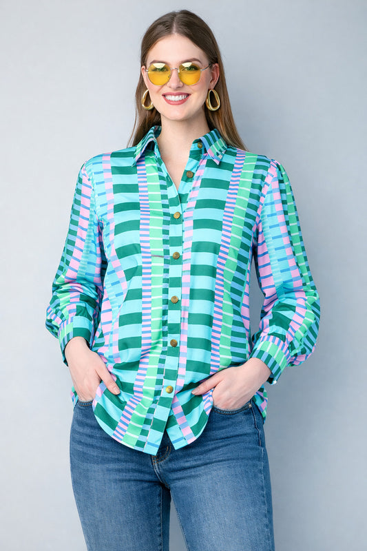 Women’s Multicolor Print Casual Shirt