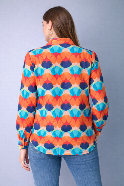 Multicolor  Print Casual Shirt