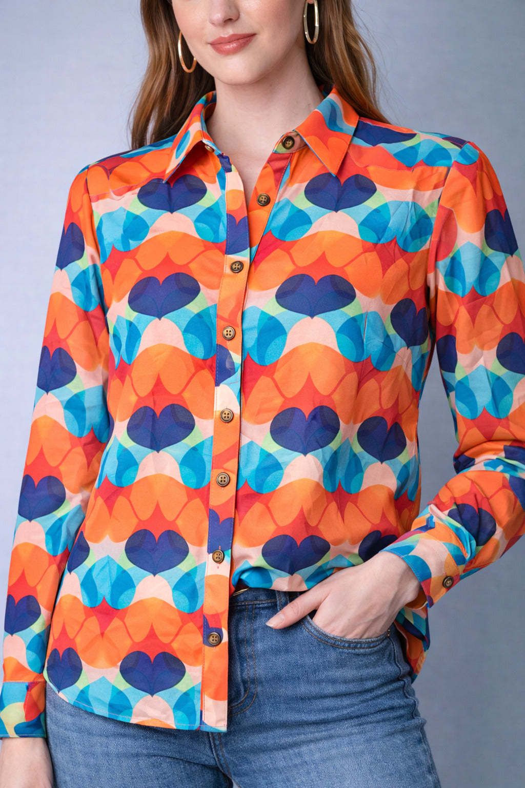 Multicolor  Print Casual Shirt