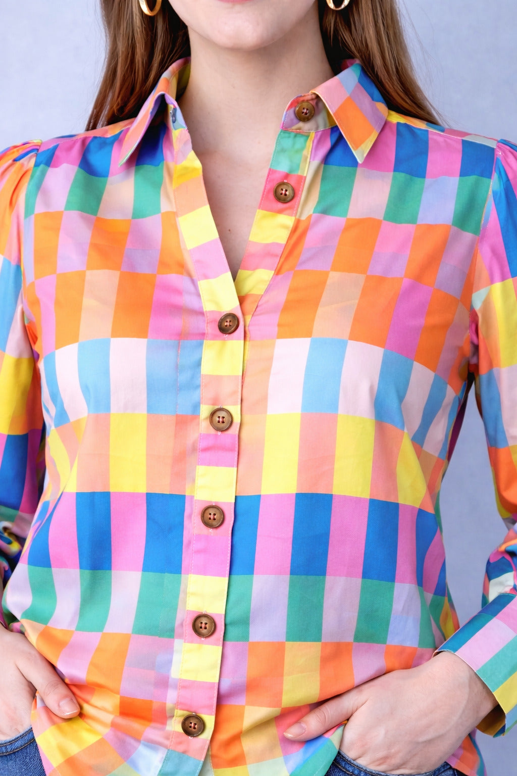 Multicolor Print Casual Shirt