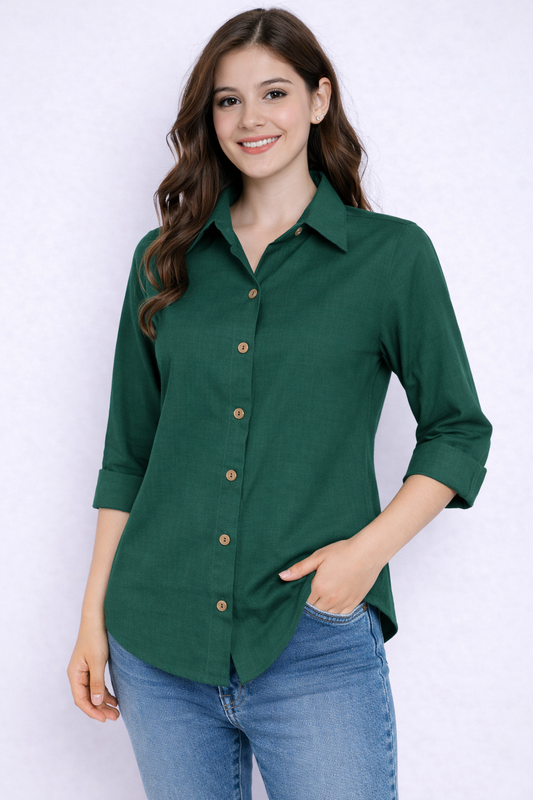 Solid Shirt -Green