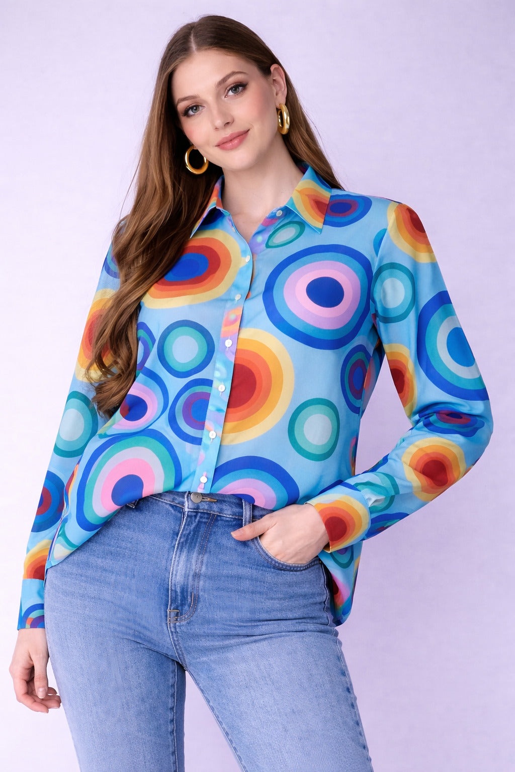 Multicolor Polkadot Shirt