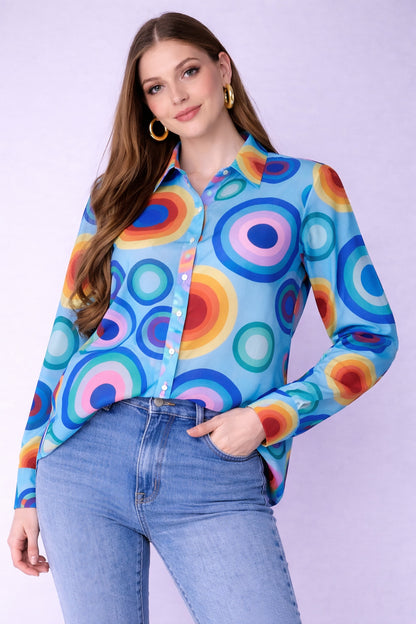 Multicolor Polkadot Shirt