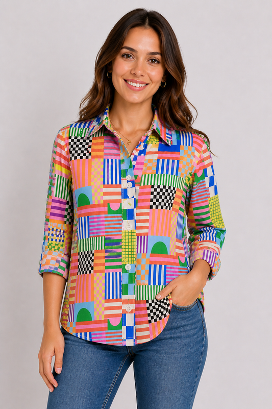 MultiColor Print Shirt