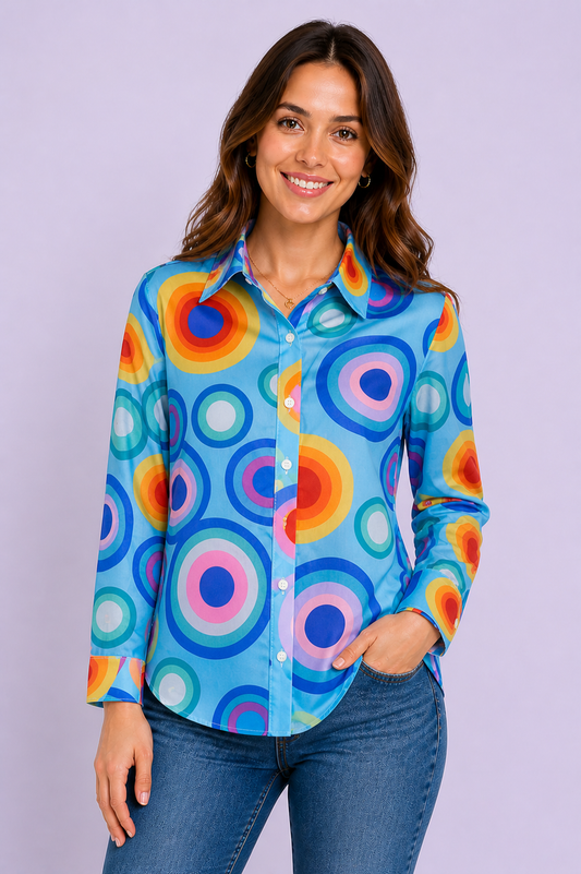 Multicolor Polkadot Shirt