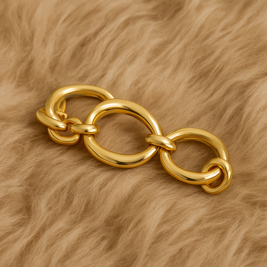 Chunky Gold-Tone Link Chain Bracelet