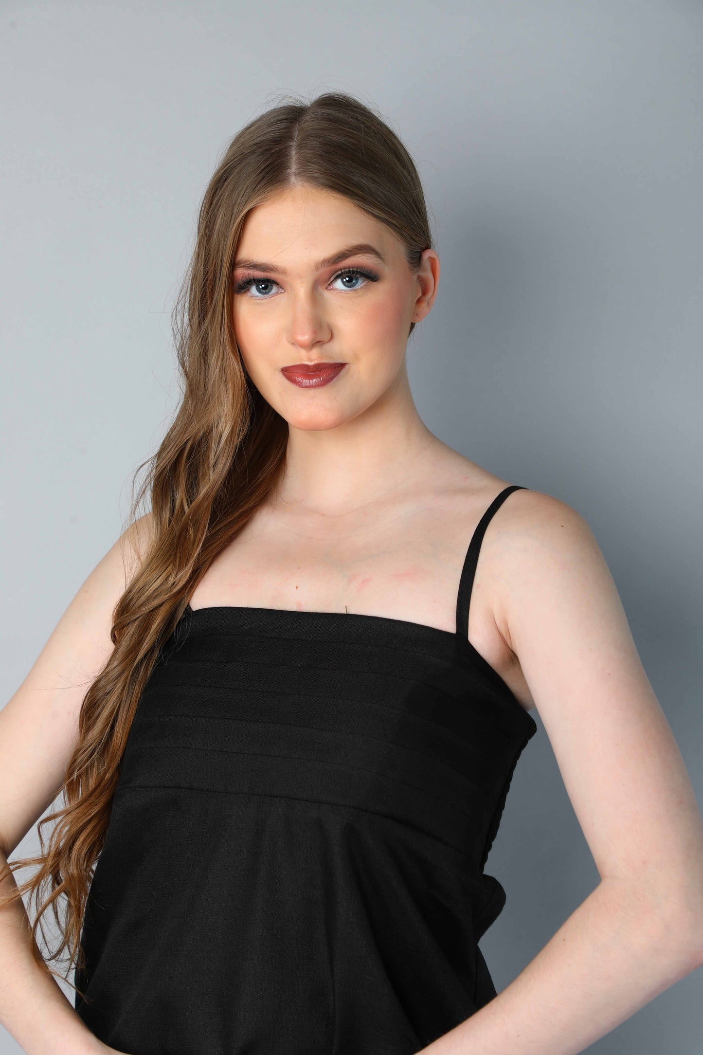 Spaghetti Strap Dress- Black