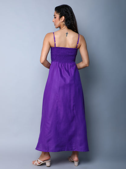 Twirl & Toast Spagetti Dress-Purple