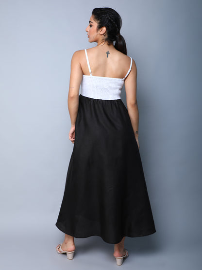 Twirl & Toast Dress-Black and White