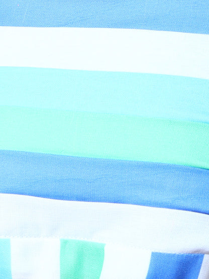 Twirl & Toast Dress- Blue Stripes