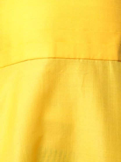 Twirl & Toast Spagetti Dress-Yellow