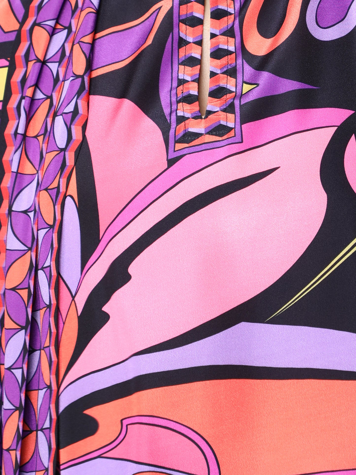 Printed Cape Style Co-Ord Set (Top & Wide-Leg Pants) – Pink & Black